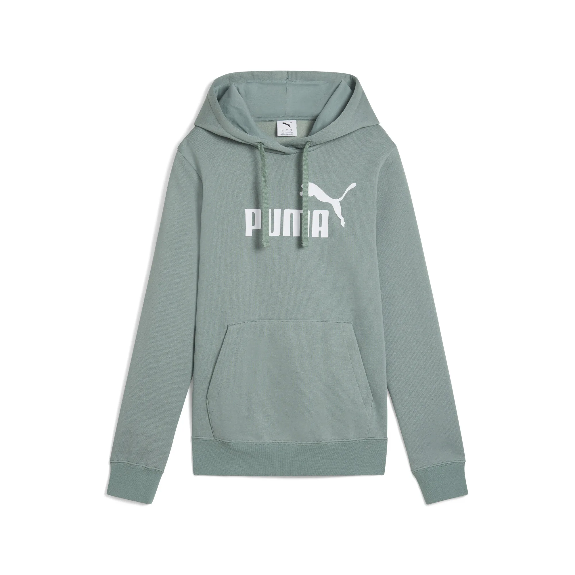 Womens Ess No. 1 Logo Hoodie - Green - Size Large - Puma - FashionsVida
