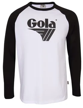 Langarmshirt - Long Sleeve Raglan with Front Screen Print - Black - S bis L - für Männer - Größe S - weiß/schwarz - Männer - male - Gola - FashionsVida