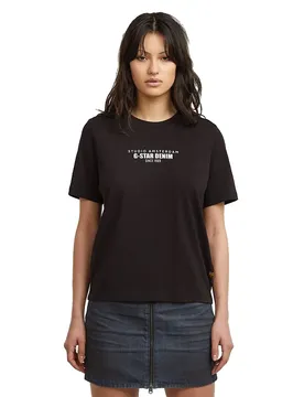 T-shirt à Manches Courtes D27976-c336 Dark Black L