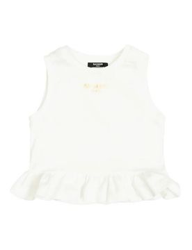 Balmain T-Shirt Con Ruches