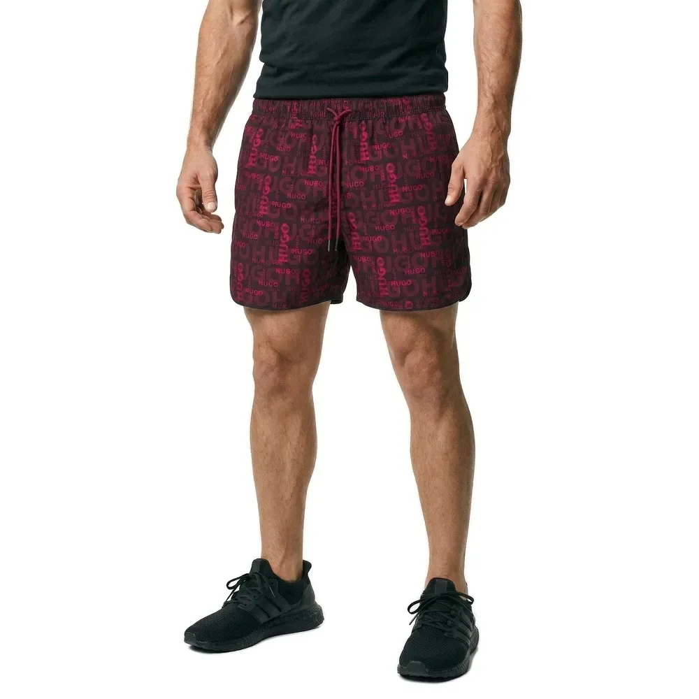 Hugo Short De Bain Rik 10268642 01 Dark Red S - Hugo Boss - FashionsVida