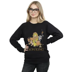 Women's The Lion King Group Sweatshirt in Black Size: XL - Black - Size: XL