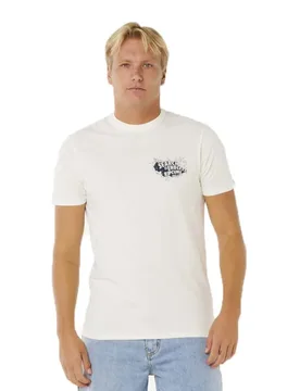 T-shirt à Manches Courtes Keep On Trucking Bone M - Rip curl - FashionsVida