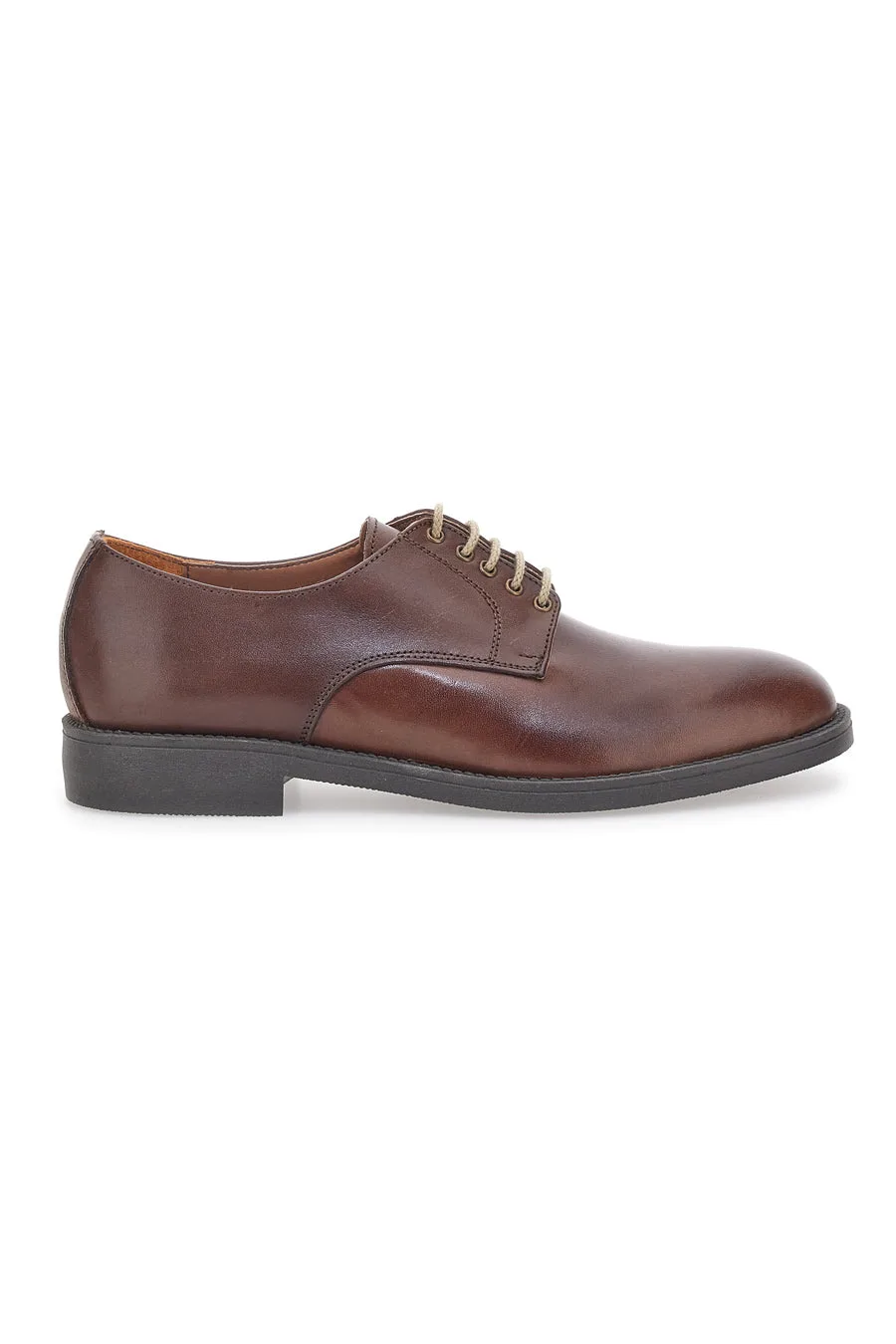 Scarpe Stringate Marroni Vera Pelle 712 43 - Longford - FashionsVida