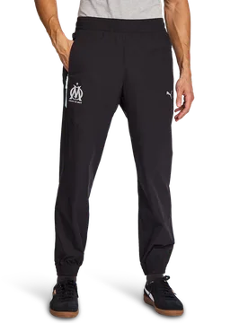 Olympic Marseille Uomo - Pantaloni Nero - Taglia M - Poly Woven M - Puma - FashionsVida