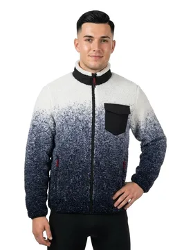 Leo Dip Dye Full Zip Fleece SR Navy / Pearl L Men - Sea Ranch - FashionsVida