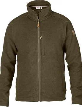 Buck Fleece Herren Midlayer, grün S - Fjällräven - FashionsVida