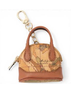 Charm Mini-Hand Bag Donna Naturale con Mappa Geo Classic