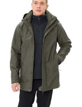 Idris 3in1 iv chaqueta impermeable insulada hombre Verde (M)