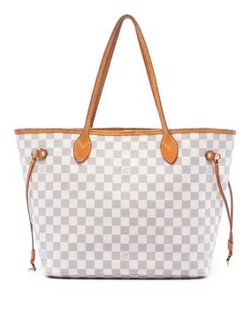 Damier Azur Neverfull MM - Louis Vuitton - FashionsVida