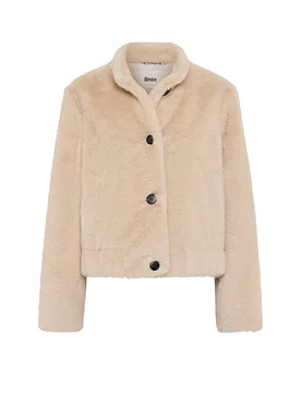 Veste aspect fourrure INA beige 40 - Brax - FashionsVida