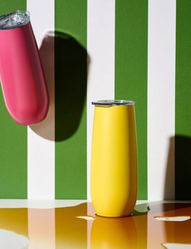 Tazza in acciaio inox - giallo