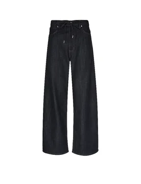 Jeans Balloon Fit THE OFF DUTY DRAWSTRING BOW Rinse azul oscuro 27 - FRAME - FashionsVida