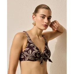 Énfasis - Top de bikini estampado