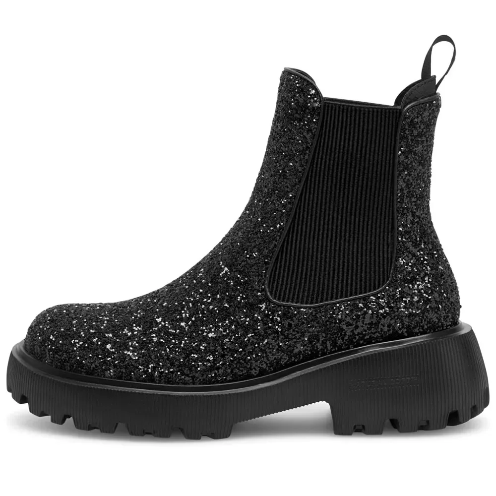 Stivali Aya Glitter Black EU 42 - Woden - FashionsVida