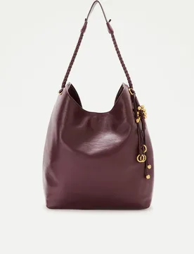 Bolso de hombro efecto piel con colgantes decorativos - Tintoretto - FashionsVida