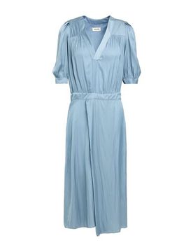 Midi-Kleid Damen Blaugrau XS Damen