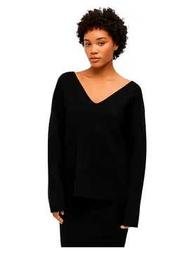 Maglione Con Scollo A V Reynard Black XS