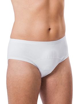 Fixierhose mit Klett Herren XL weiss