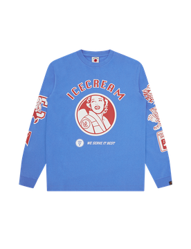 Multi Graphic L/S T-Shirt - Blue