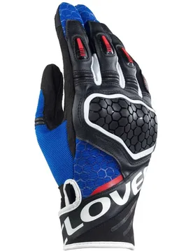 Guanti Moto Estivi PREDATOR 2 Blu Bianco Nero taglia S - Clover - FashionsVida