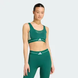 Reggiseno Hyperglam 3-Stripes Color Block Light Support S Collegiate Green
