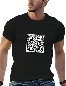Rick Roll QR T-Shirt t shirts for man slim fit man t shirts for men casual man t shirt summer T-shirt - Aliexpress - FashionsVida