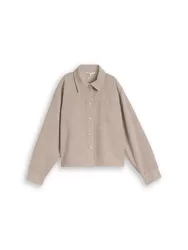 Short corduroy shirt female