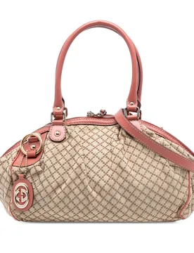Diamante Canvas Sukey Satchel - Gucci - FashionsVida