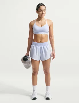 One Dri-Fit Mid-Rise 3"-Lined Damen Shorts, hellblau US: M - Nike - FashionsVida