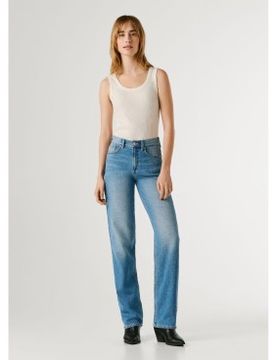 Para mujer. PL20506763A1 Jeans Straight Robyn (24/32), Casual, Algodón, Denim