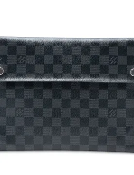 Damier Graphite Alpha Pochette GM - Louis Vuitton - FashionsVida