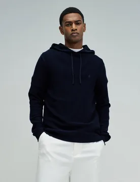 Sudadera con capucha de hombre en tejido texturizado - Salsa Jeans - FashionsVida