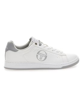 Sneakers bianche con logo grigio STM524210 41