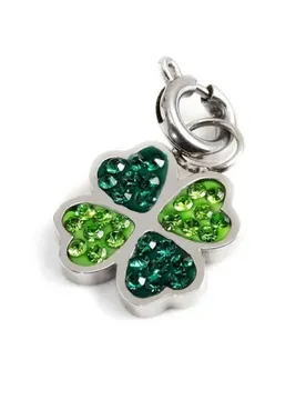 Charm Marlù quadrifoglio con cristalli 18CH094-V