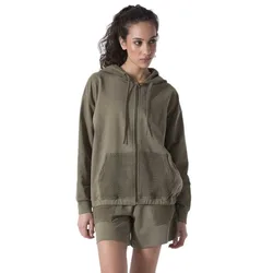 Sweat-shirt à Zip Felpa Military Green L