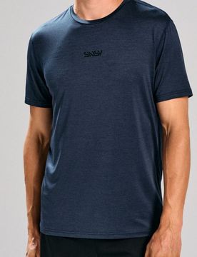 T-shirt regular fit SNSY PERFORMANCE - blu scuro