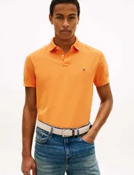 Cotton Rich Pique Polo Shirt Orange male