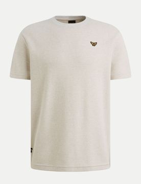 T-shirt mit Strukturiertem Muster Beige XXL