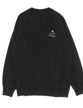 Felpa Leggera Girocollo Uomo Raglan Sweatshirt Black