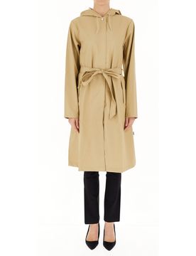 Impermeabile con cappuccio BEIGE S