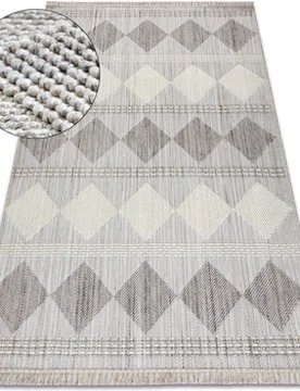 Teppiche Teppich Nano Eo61a Diamanten, Schlinge, Flach Gewe 80x150 Cm 80x150 Cm - RUGSX - FashionsVida