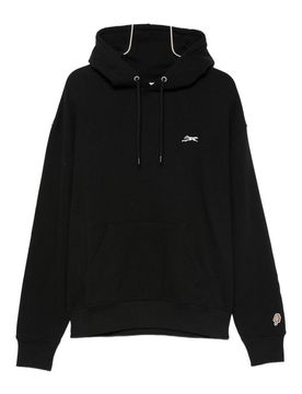 Felpa con cappuccio in cotone con logo