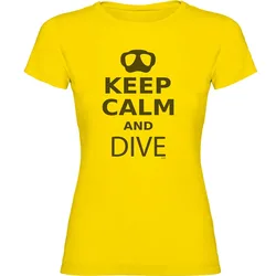 Maglietta A Maniche Corte Da Donna Keep Calm And Dive
