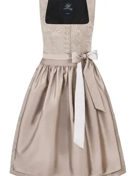 Dirndl Marlene (beige, Gr. 32) von Heimatgwand Premium für Damen, 55% Viskose, 25% Leinen, 20% Baumwolle - Stockerpoint - FashionsVida