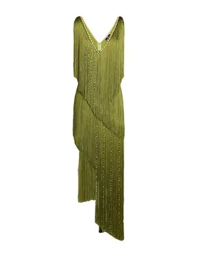 Vestido largo Mujer Verde lima 34,36,38,42 Mujer - Elisabetta Franchi - FashionsVida