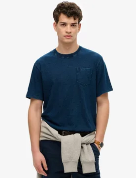 Superdry Herren The Merchant Store - T-shirt mit Tasche Marineblau - Größe: Xxl - 39.99 - FashionsVida