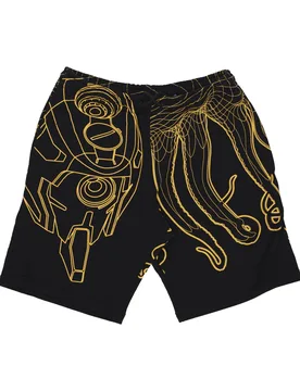 Pantalone Corto Tuta Uomo Evangelion 00 Flowing Sweatshorts Black - Octopus - FashionsVida