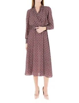 Abito con cintura BORDEAUX XS - Rinascimento - FashionsVida