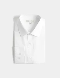 Extra Slim Fit Cotton Blend Shirt White male